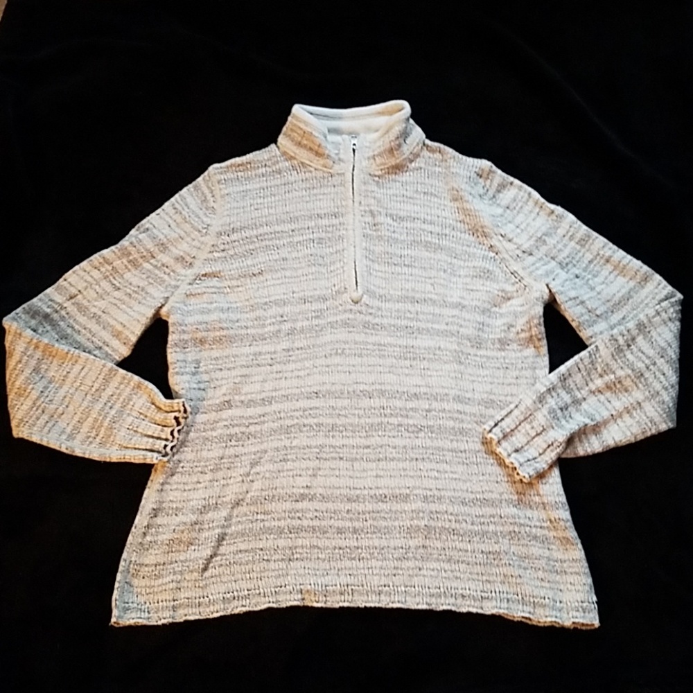 Woolrich off white and tan sweater size xl